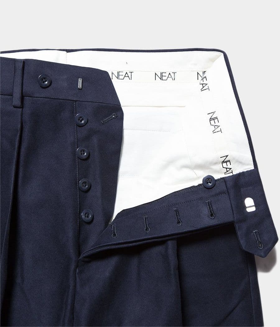 パンツ NEAT COTTON CASHMERE MOLESKIN PANTS WIDE