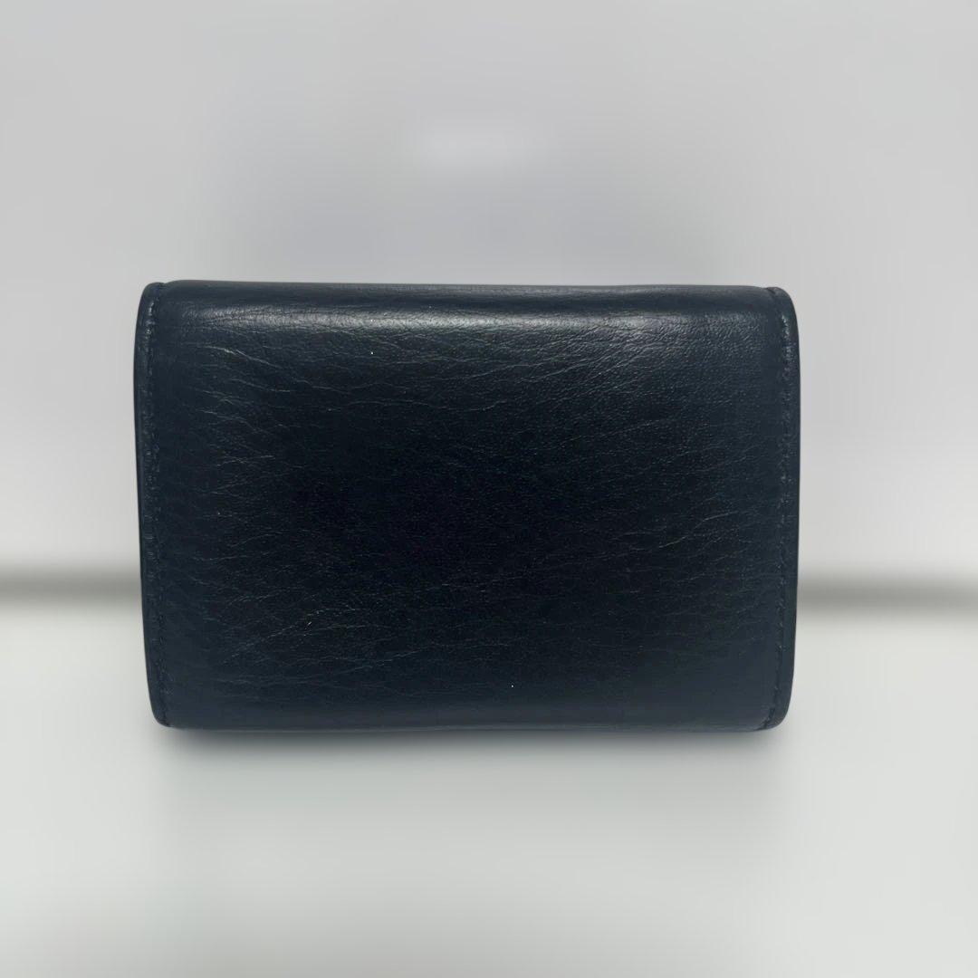 BALENCIAGA ネイビー 三つ折り財布