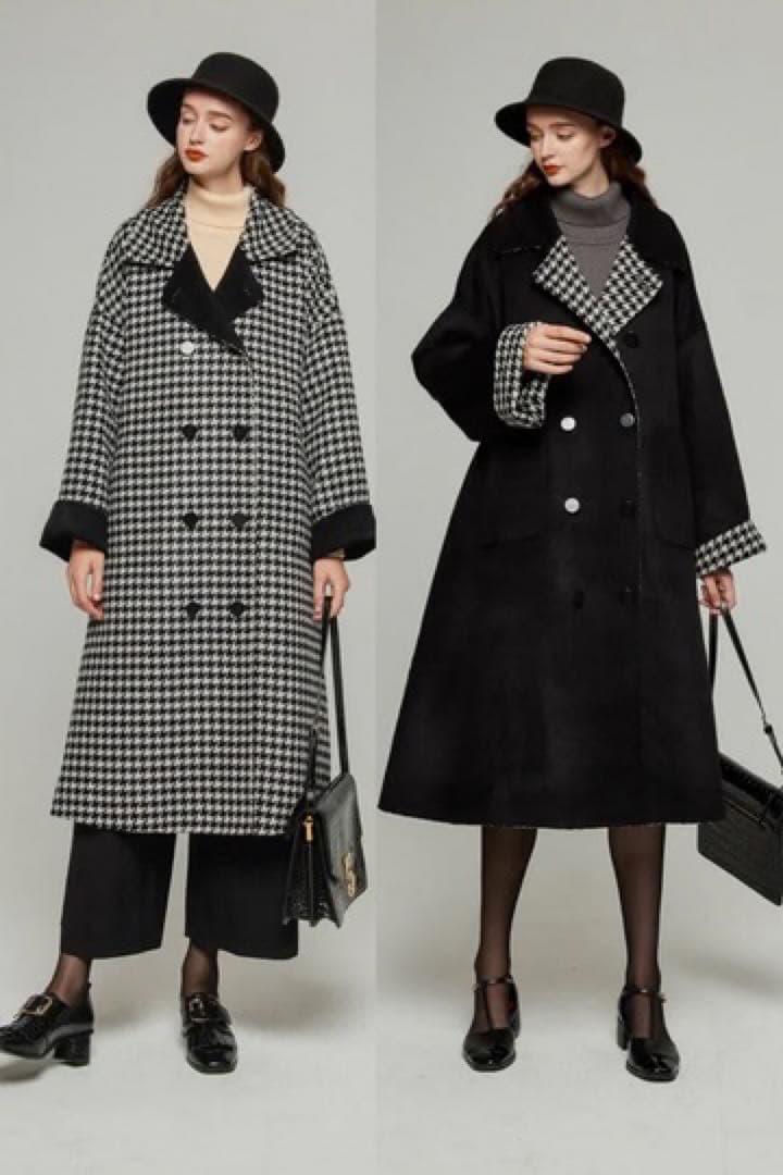 tnewtiesリバーシブル2WAYコート　XS 口角にほくろがある彼女