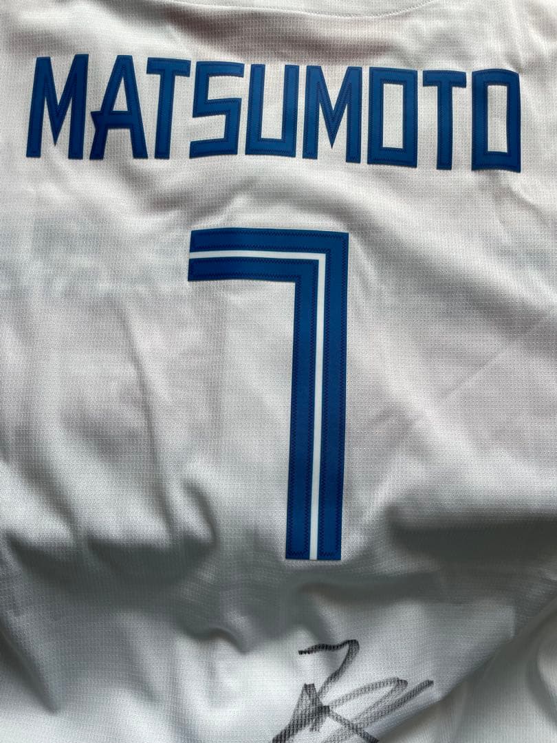 日本ハムファイターズ　松本剛 選手7 サイン入りユニフォーム Ｌ