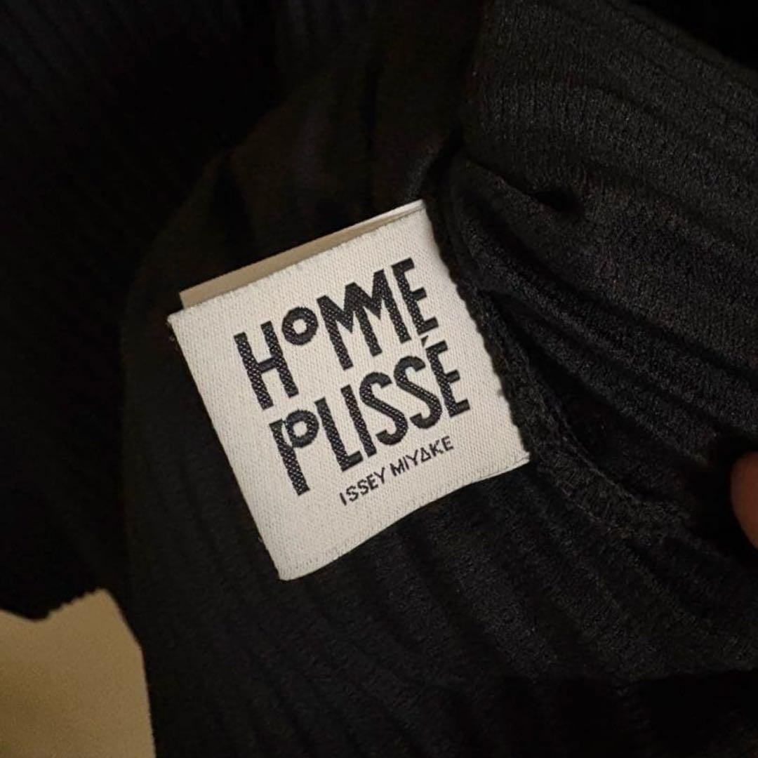 （最安値）オムプリッセ　イッセイミヤケ　長袖ポロシャツ 黒 3