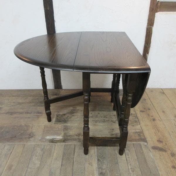 イギリス アンティーク 家具 ゲートレッグテーブル ダイニング 英国 6973d