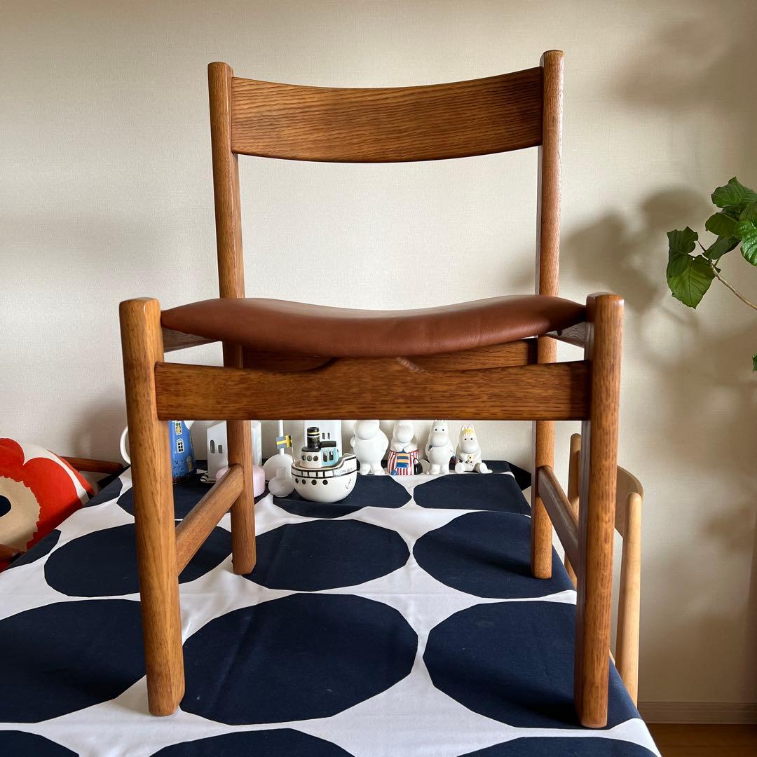 本日中　ゲタマ GETAMA CH38 ハンスJウェグナー オーク材 本革 1脚