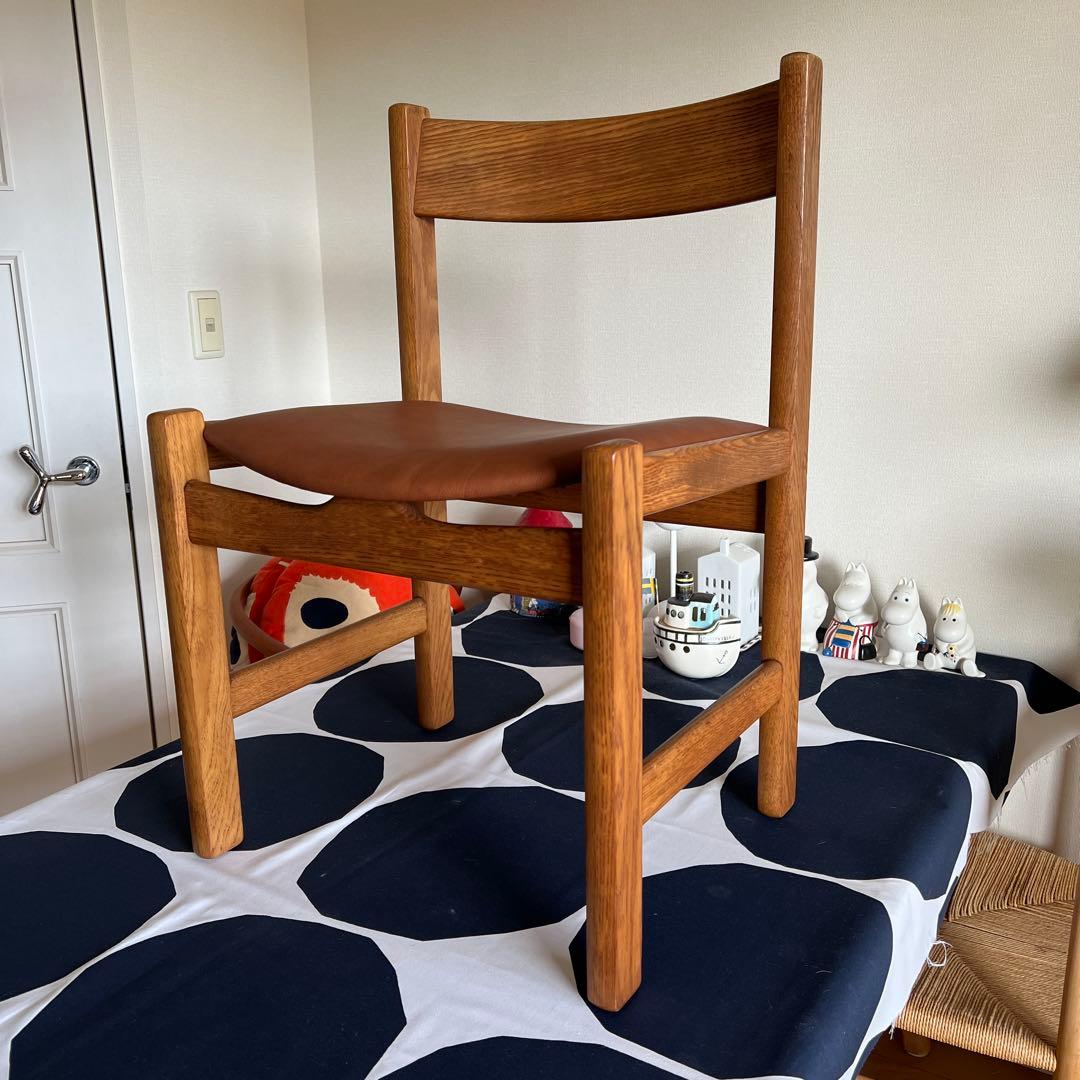 本日中　ゲタマ GETAMA CH38 ハンスJウェグナー オーク材 本革 1脚