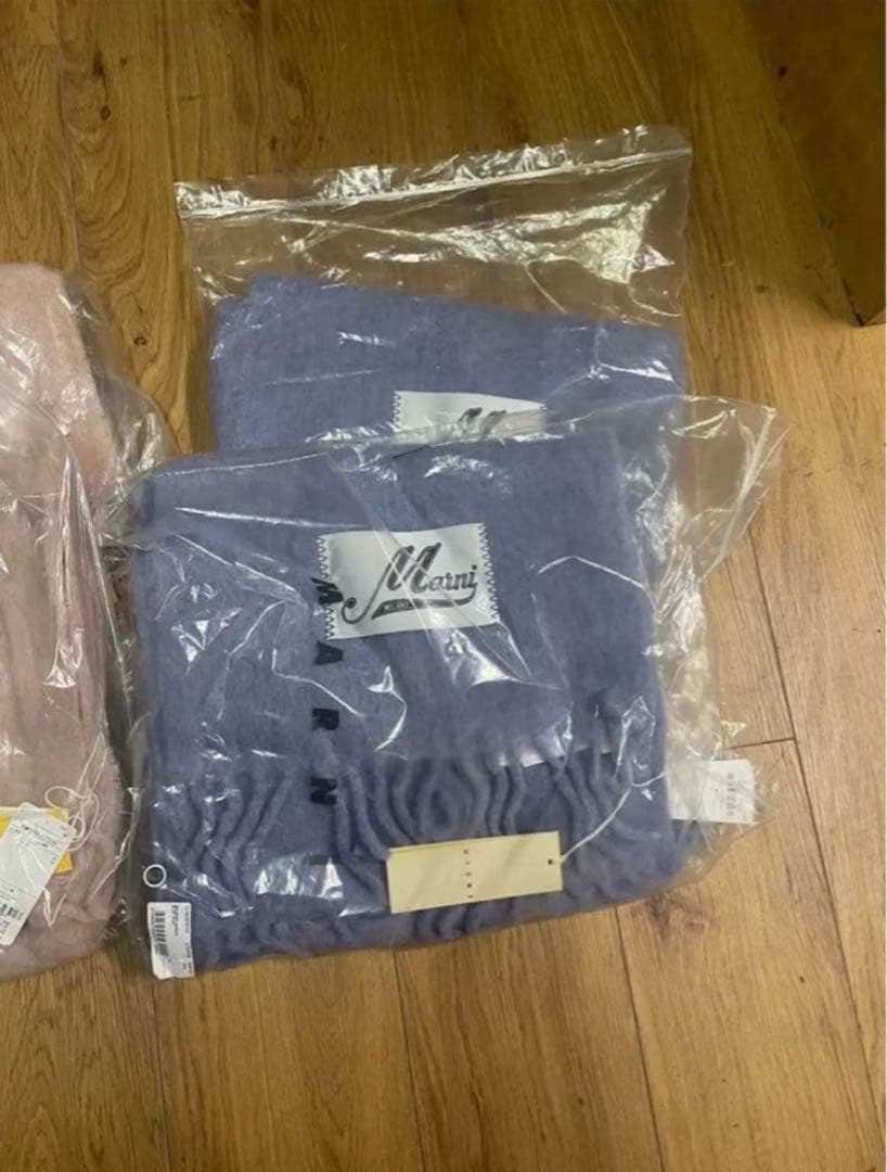 Marni マルニ　アルパカ製　マフラー　blue