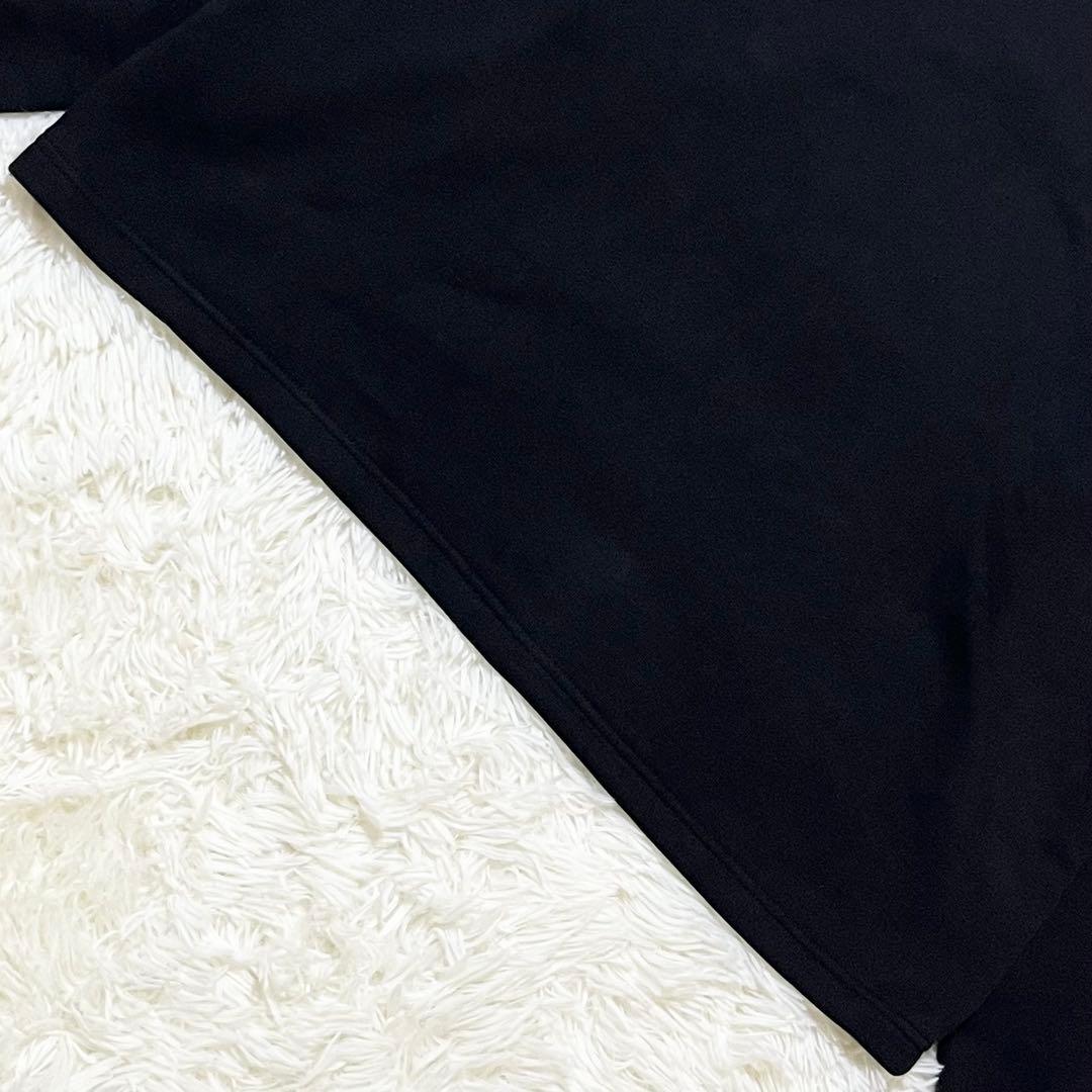 アディダス ハーフジップスウェット センタートレフォイルロゴ刺繍 3XL 黒