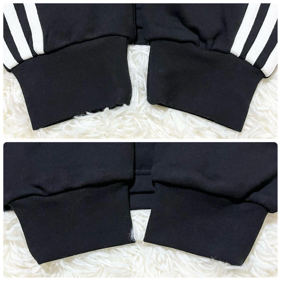 アディダス ハーフジップスウェット センタートレフォイルロゴ刺繍 3XL 黒