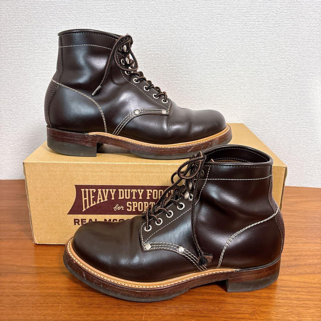 箱タグ付き REAL McCOY’S ベアヘッド ワークブーツ ホースハイド