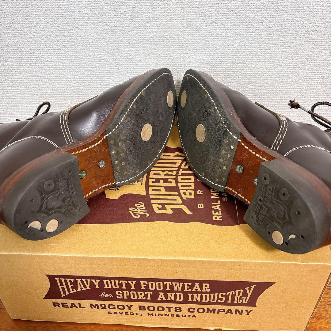 箱タグ付き REAL McCOY’S ベアヘッド ワークブーツ ホースハイド