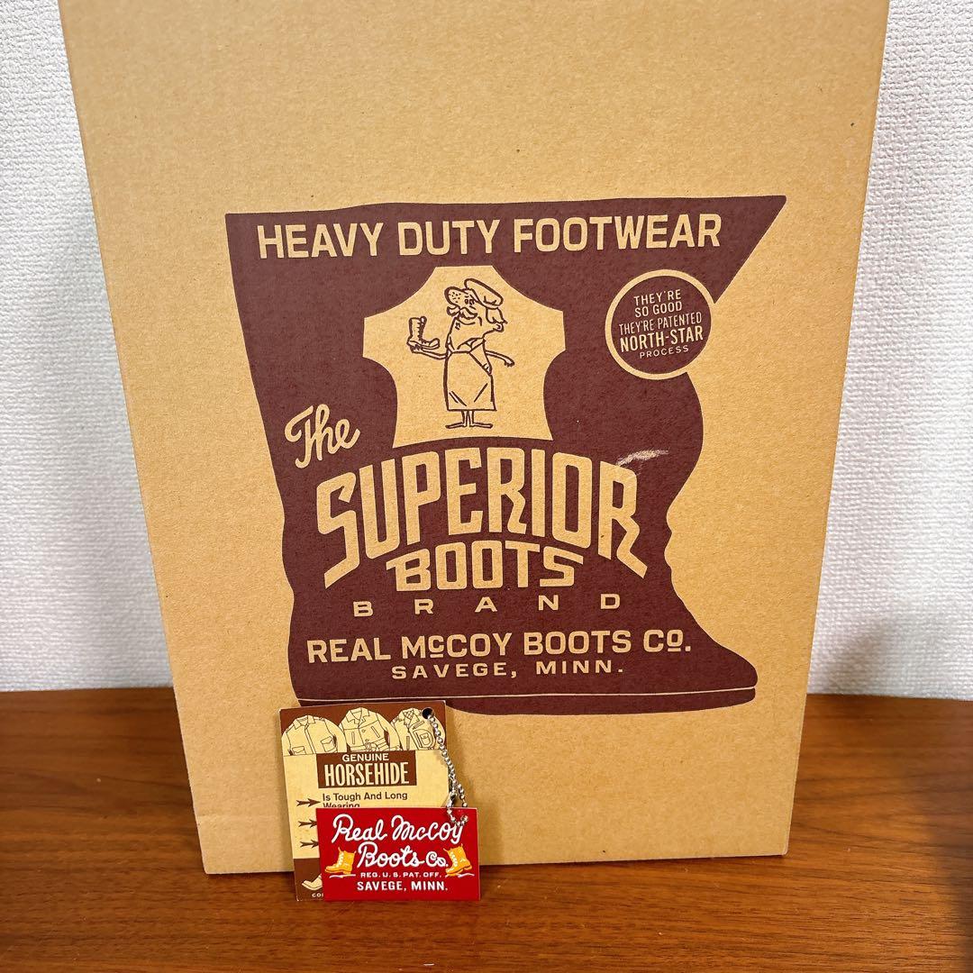 箱タグ付き REAL McCOY’S ベアヘッド ワークブーツ ホースハイド