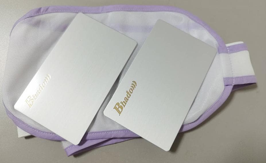 ワーセラ Bhado 美波動 電磁波対策 プレート2枚セット (アイマスク付き）