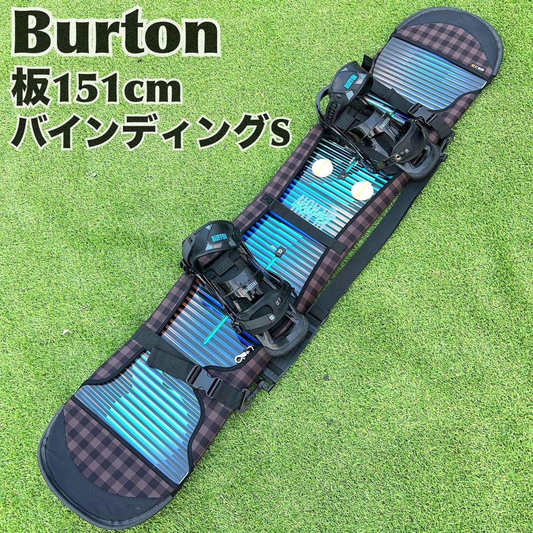 BURTON カバー付き151cmビンディング付き スノーボードクラッシュ