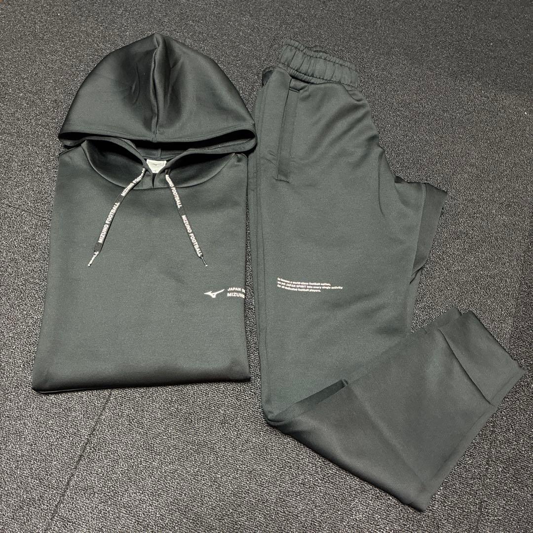MizunoストレッチスウェットフーディジョガーパンツセットアップLサイズ未使用