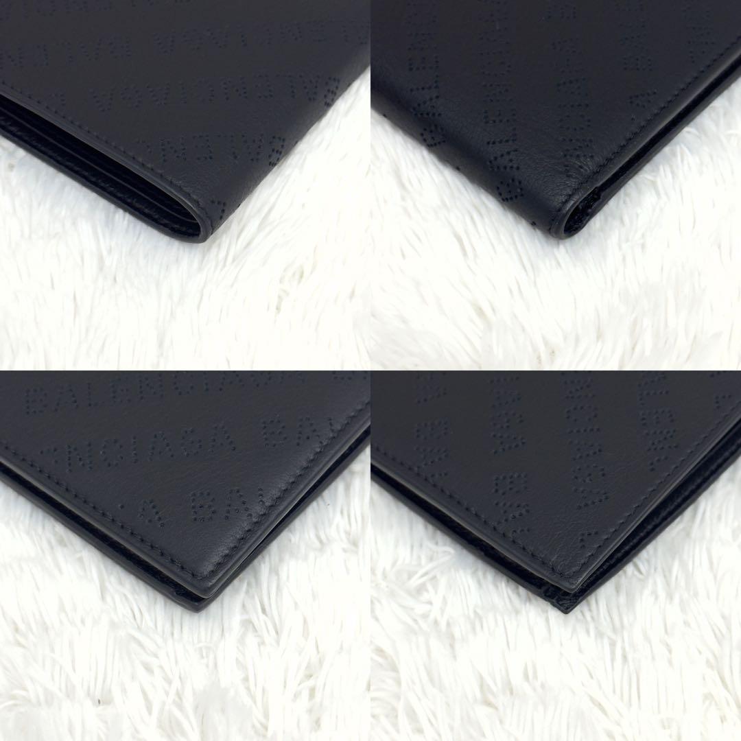 新品級⭐️BALENCIAGA バレンシアガ パンチング 財布 キャッシュ 黒