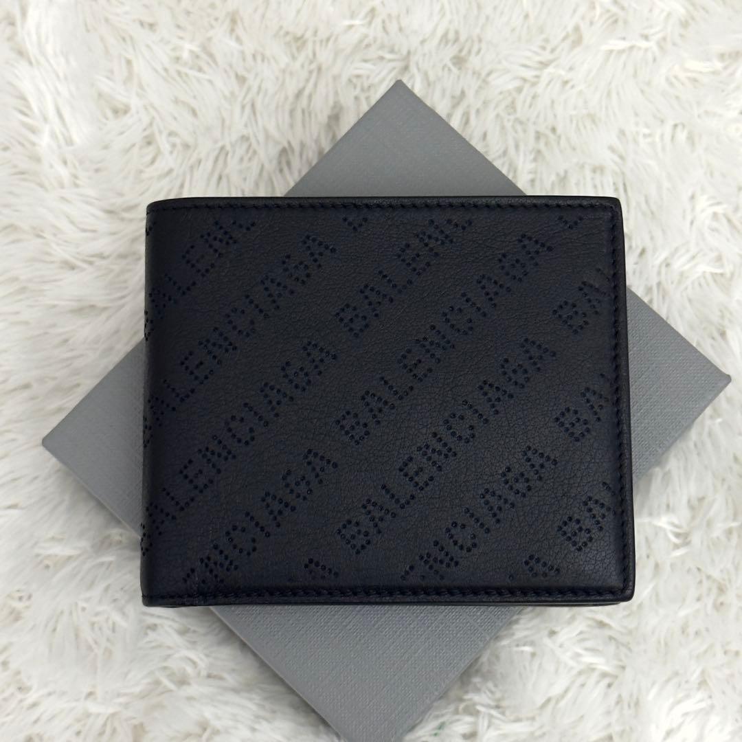 新品級⭐️BALENCIAGA バレンシアガ パンチング 財布 キャッシュ 黒