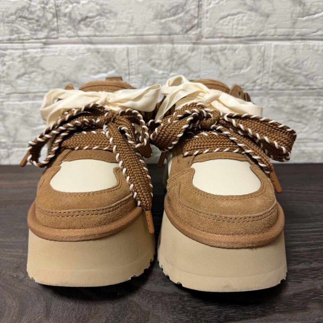 UGG アストロメル 厚底スニーカー チェスナット 23cm
