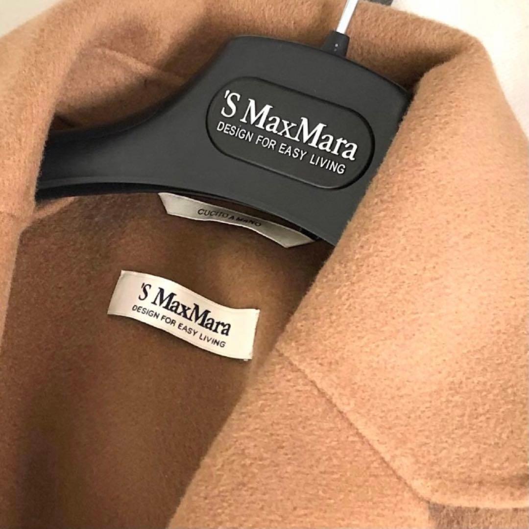 新品タグ付【マックスマーラ】34ARONAクチートアマーノ　キャメルカラーコート