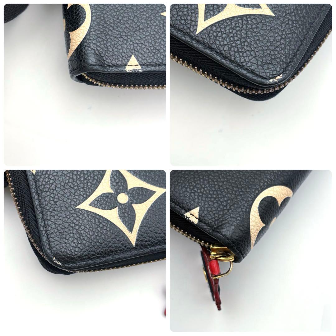 IC搭載ルイヴィトン アンプラント ジッピーウォレット クラフティ バイカラー