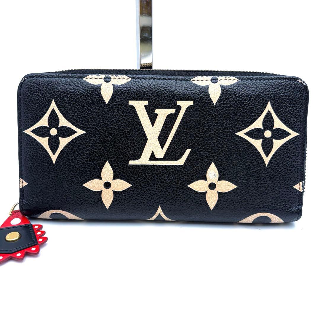 IC搭載ルイヴィトン アンプラント ジッピーウォレット クラフティ バイカラー