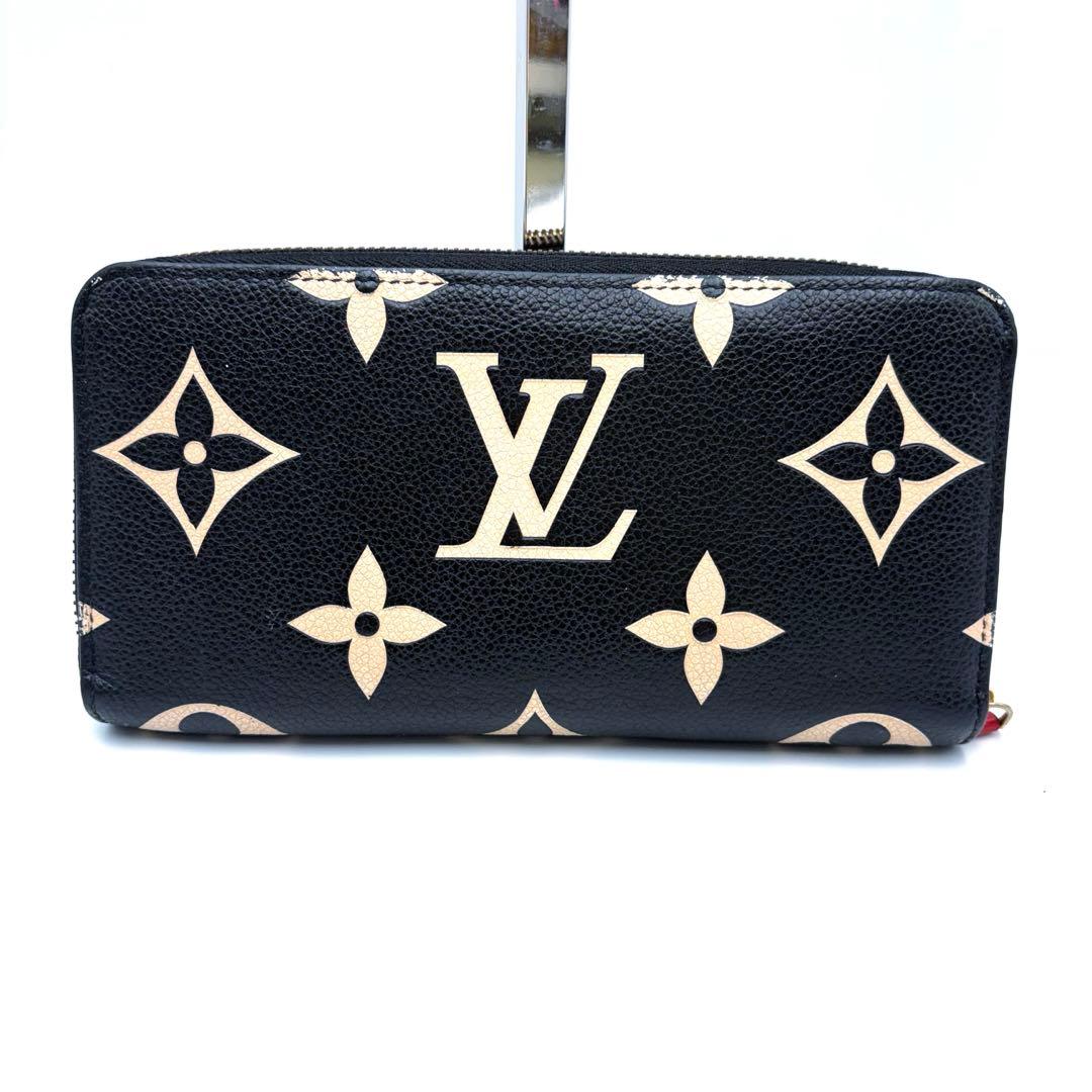 IC搭載ルイヴィトン アンプラント ジッピーウォレット クラフティ バイカラー