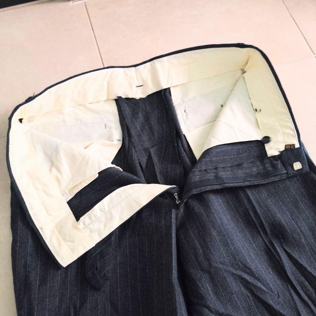 90s　00s ストライプ ワイドスラックス