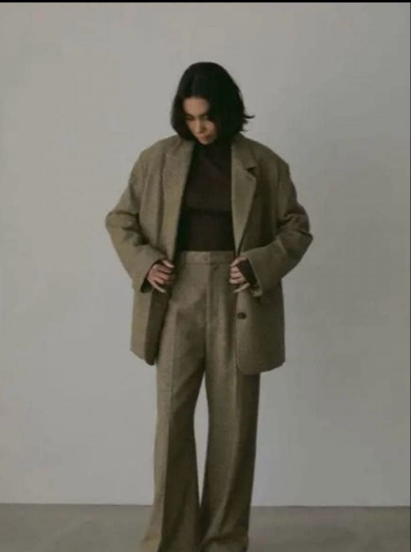 今期ETRE TOKYO チェックツィードテーラージャケット