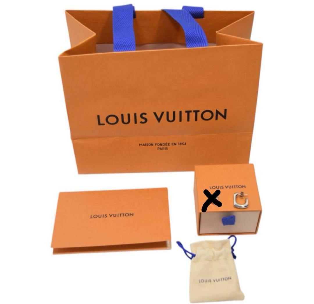 ルイヴィトン LOUIS VUITTON モノグラム　チェーン　シルバー　フープ