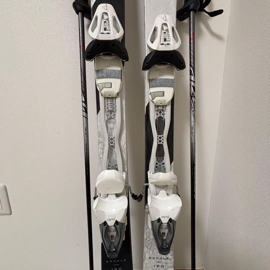 Fischer フィッシャー　レディース　女性用スキー板　ストック