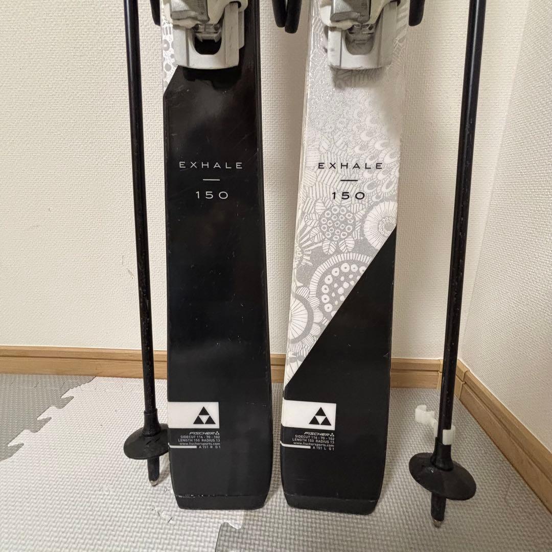 Fischer フィッシャー　レディース　女性用スキー板　ストック