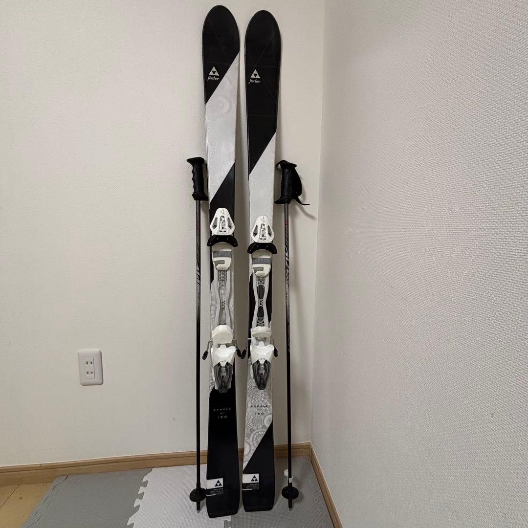 Fischer フィッシャー　レディース　女性用スキー板　ストック