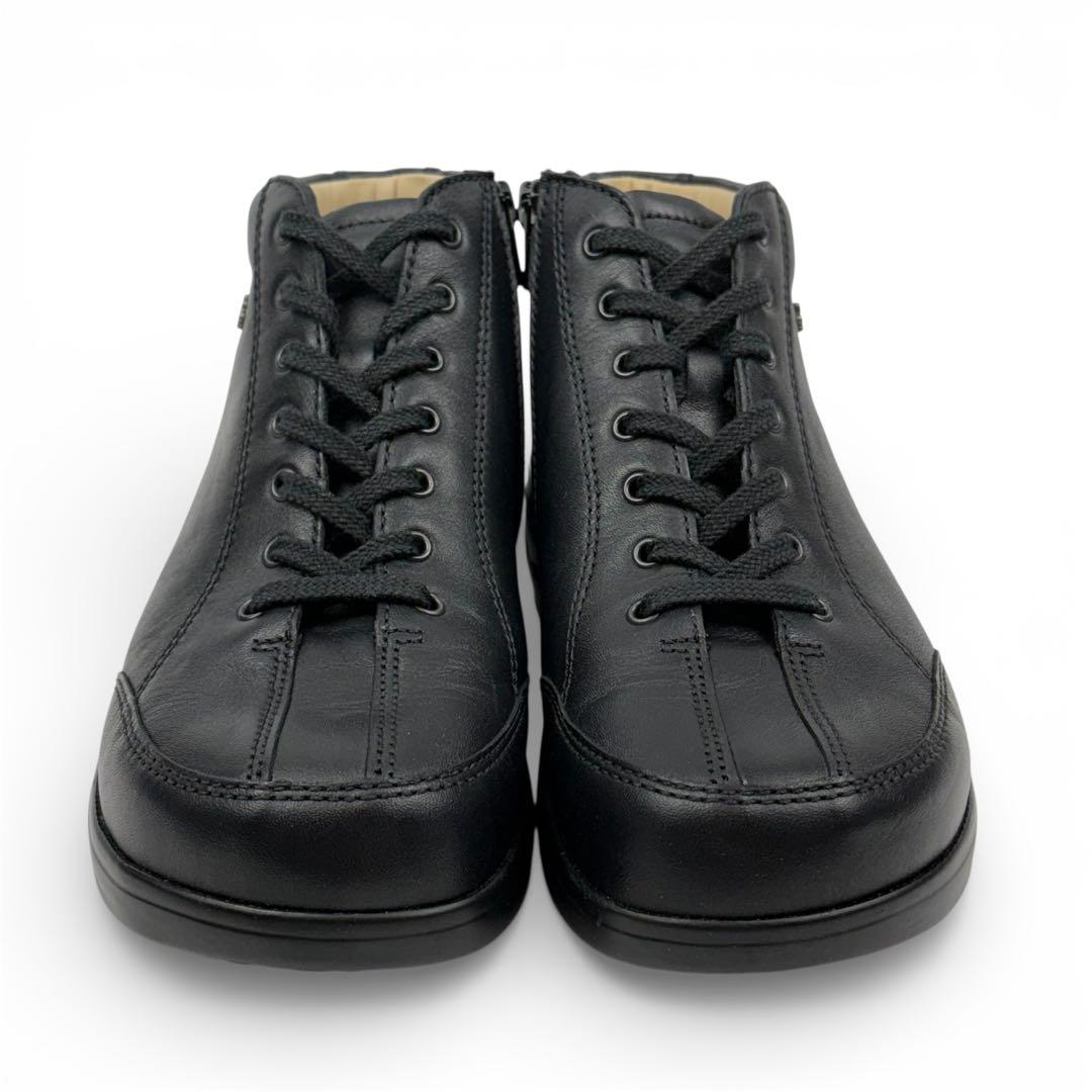 【極美品】フィンコンフォート　22.5cm　3 MACHIDA ハイカット　黒