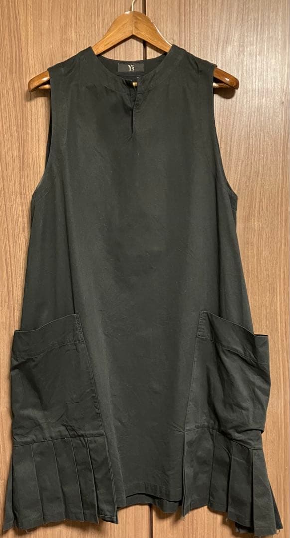 【Y’s】黒ワンピース/綿100パーセント/ヨウジヤマモト/膝下〜膝丈