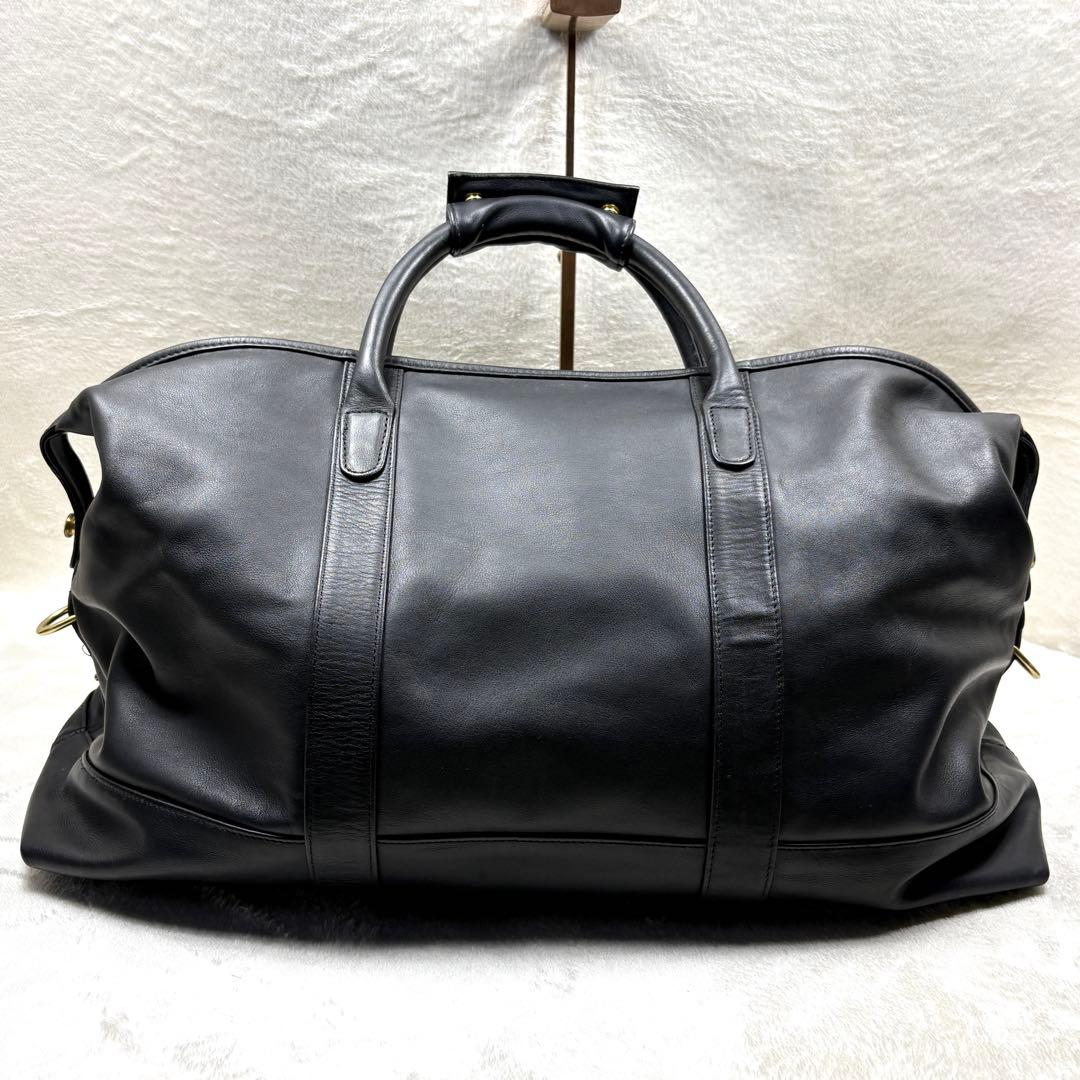 COACH ボストンバッグ レザー OLDCOACH ブラック 大容量