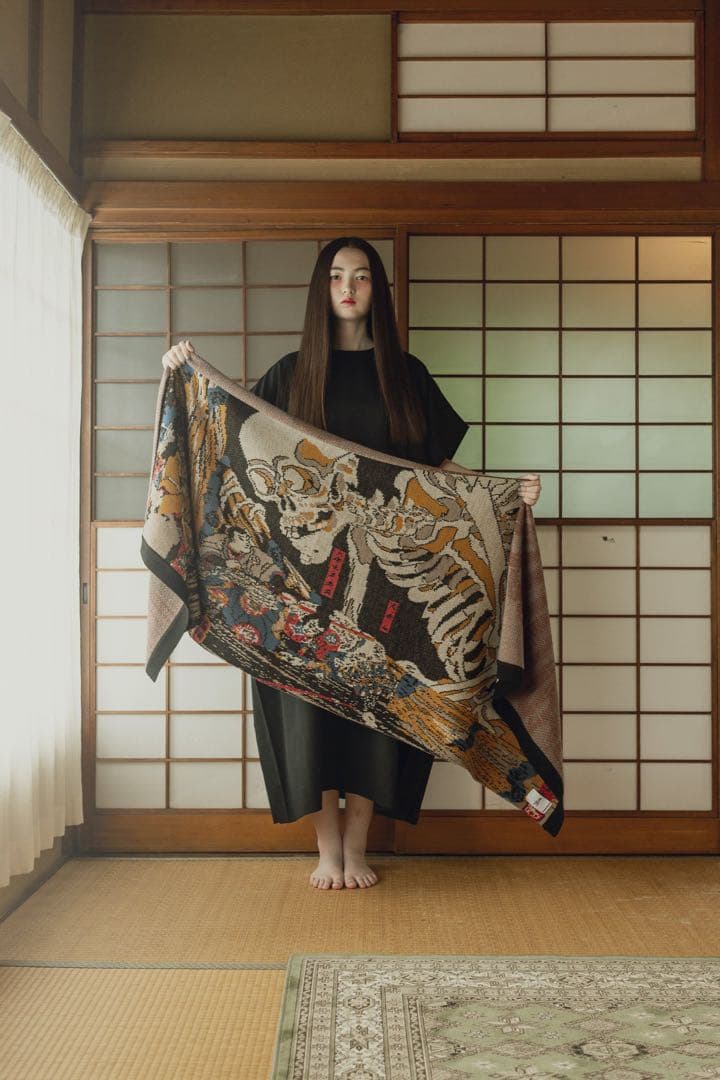 STORMA MASTERPIECE KNIT STOLE がしゃどくろ