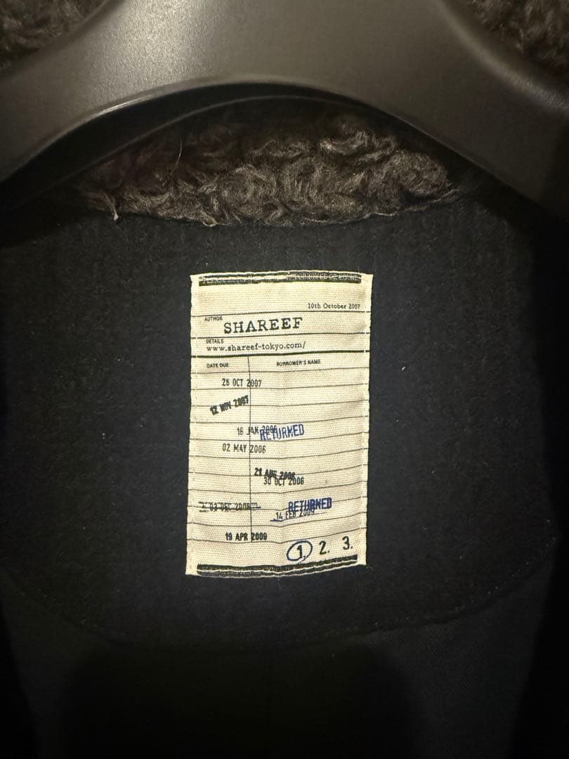 SHAREEF メルトンロングダッフルコート