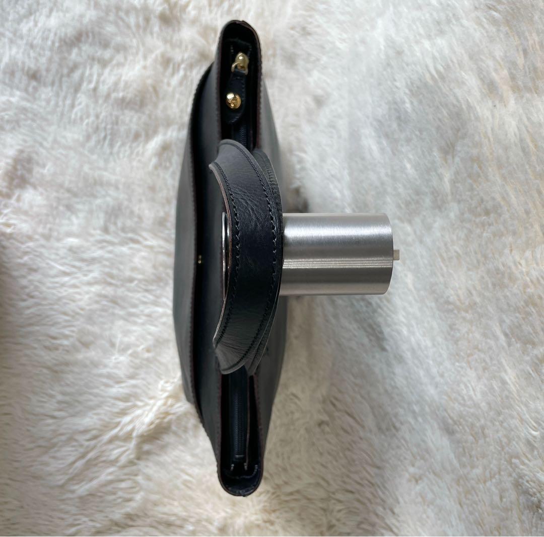 ♡新品♡ツモリチサト　ブラック　レザートート　日本製　収納可　猫　金ボタン