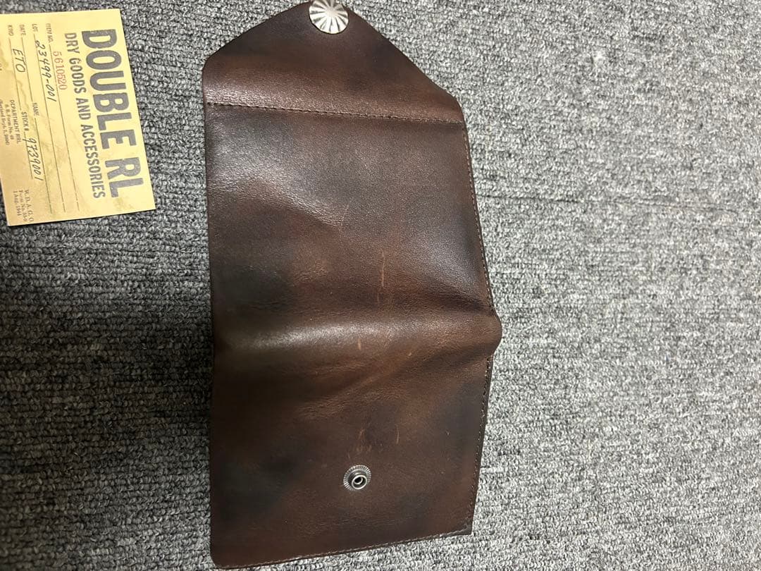 B*！様 DOUBLE RL 二つ折り財布 ダークブラウン　RRL ダブルアール