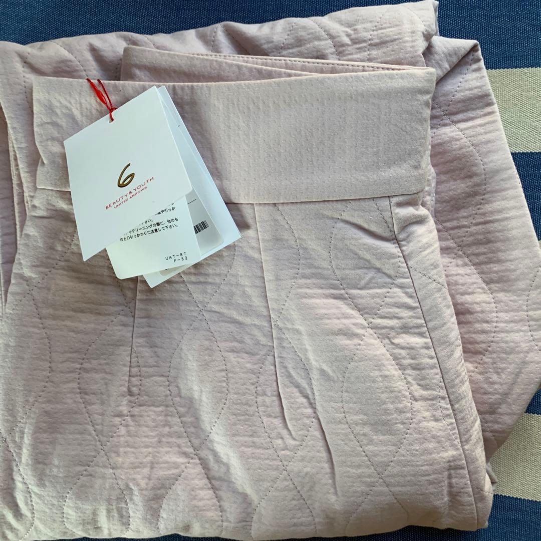 6 rokuロク　 キルティングジョガーパンツ　前ボタン　 38 新品　ピンク