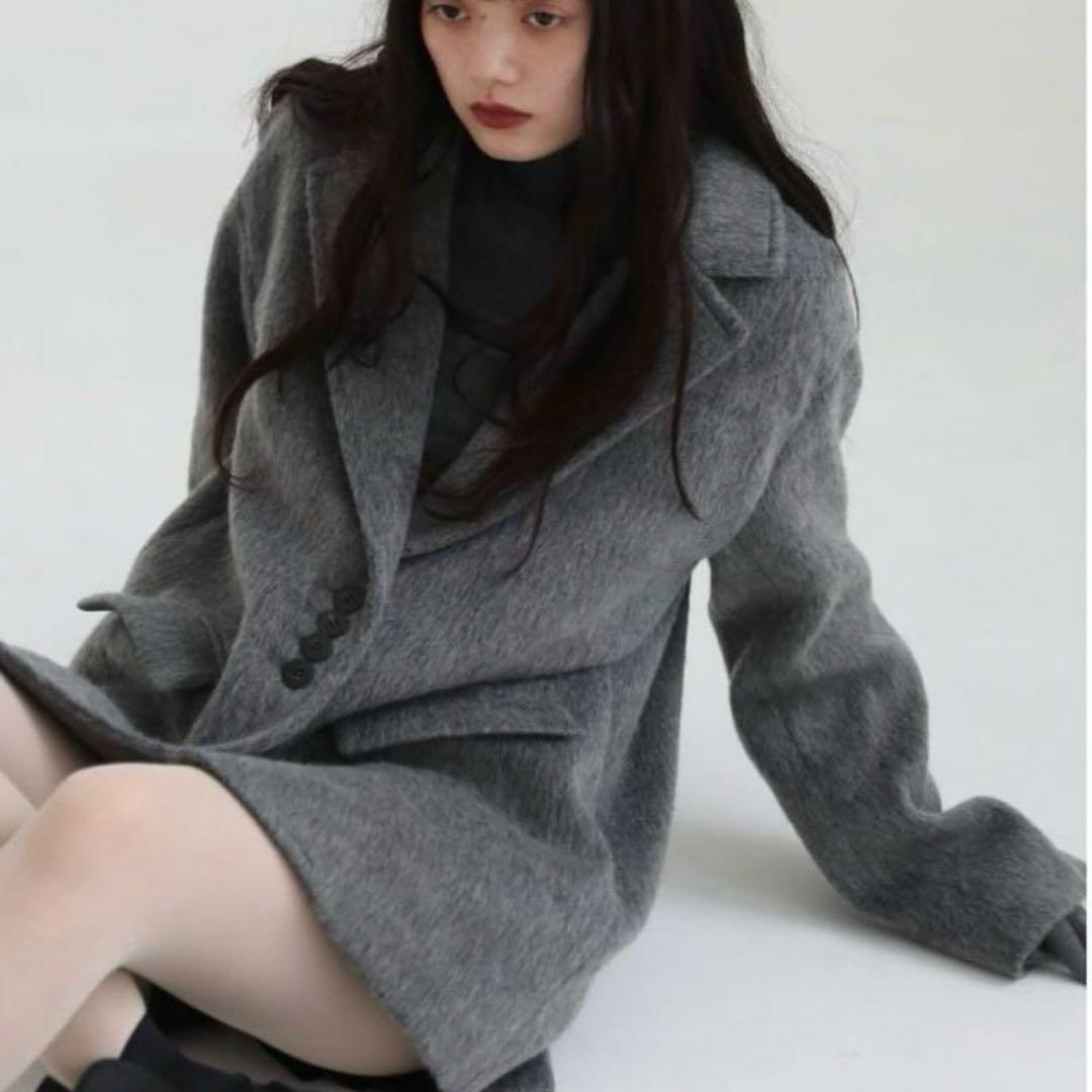 aere アエレ　shaggy jacket coat シャギージャケットコート