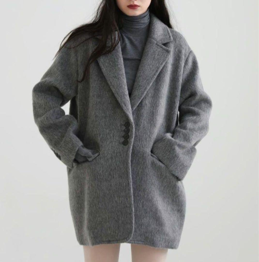 aere アエレ　shaggy jacket coat シャギージャケットコート