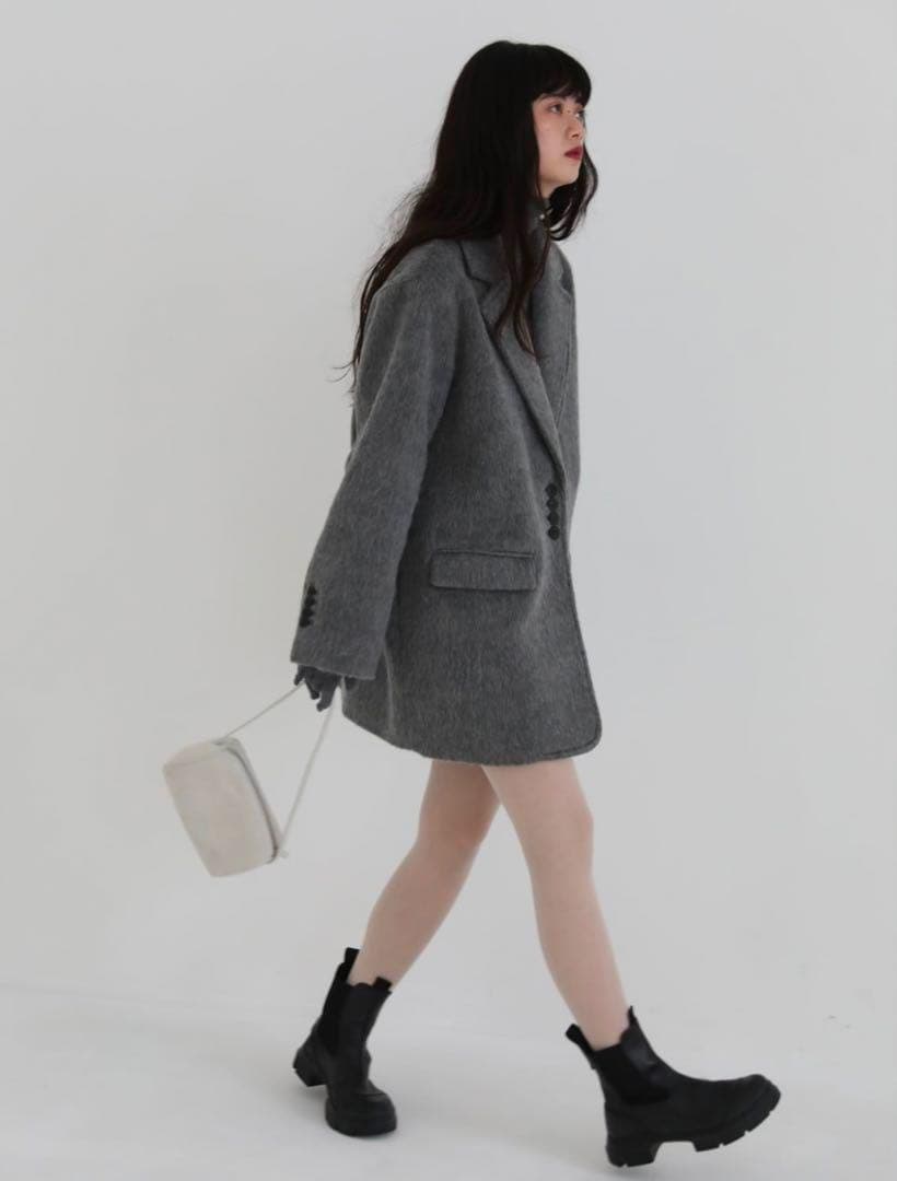 aere アエレ　shaggy jacket coat シャギージャケットコート