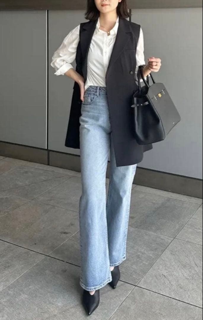 【値下げ】anuans テーラード ジレ ワンピース