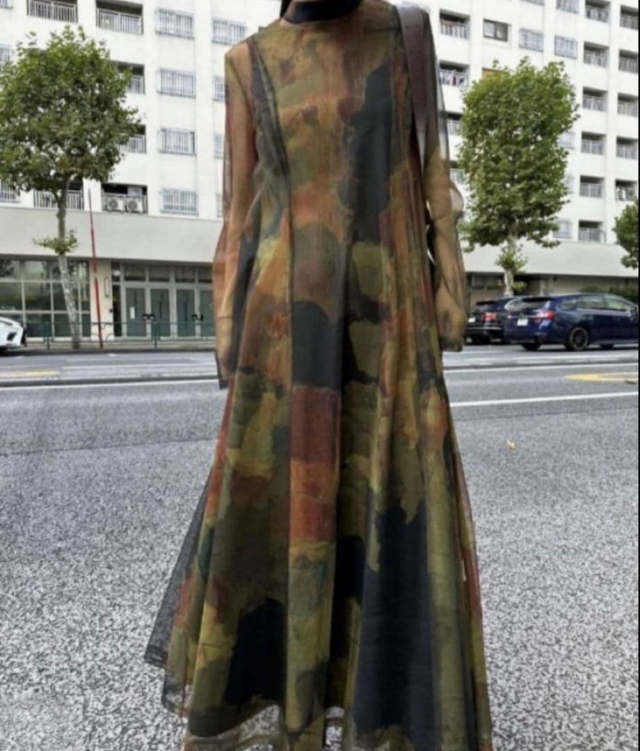 【 Ameri 】UND GYPSUM ART DRESS