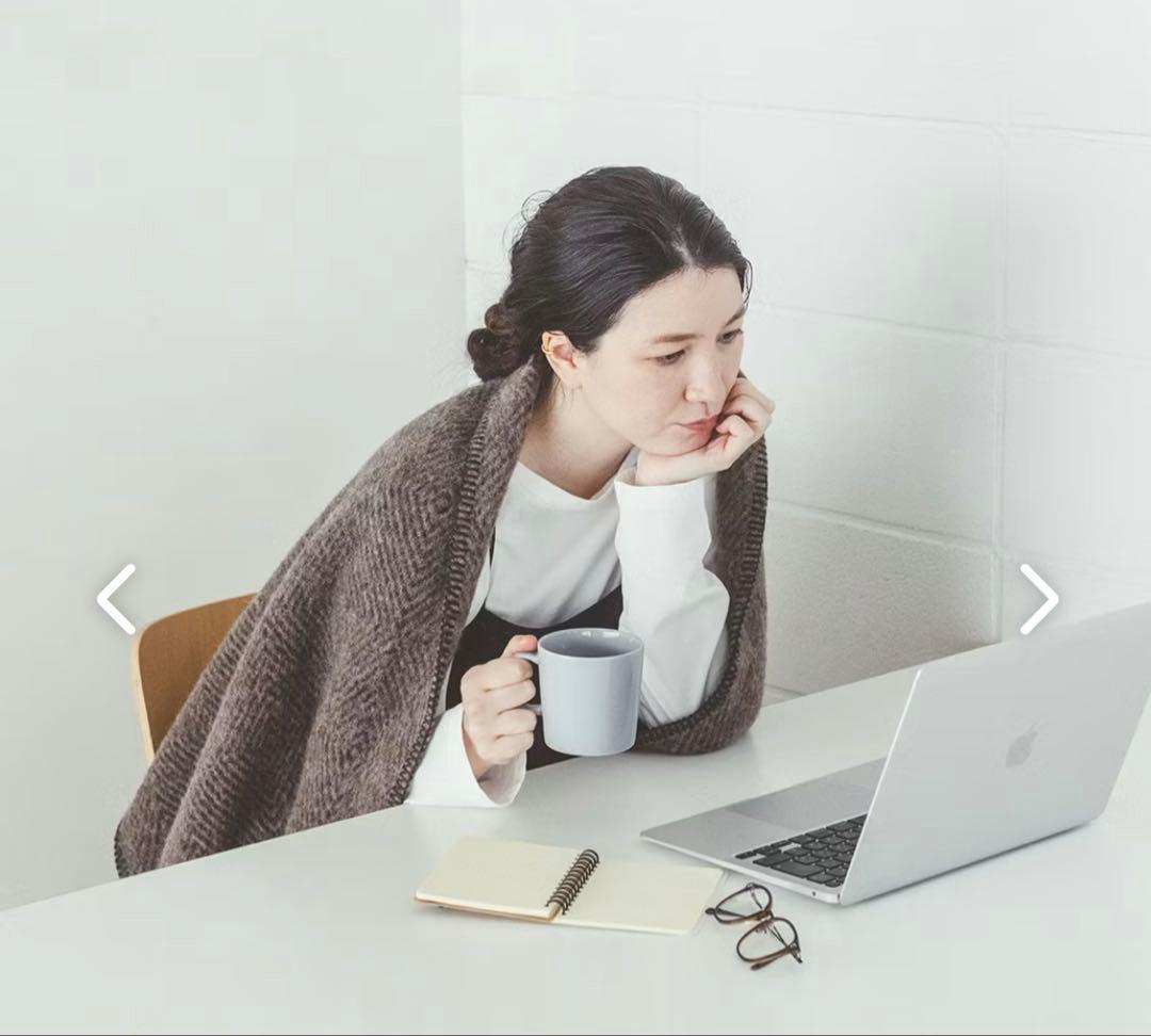 【新品】　LAPUAN KANKURIT ウールストール ブラウン系 MARIA