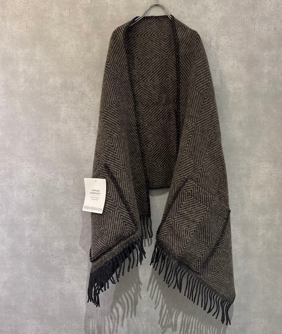 【新品】　LAPUAN KANKURIT ウールストール ブラウン系 MARIA