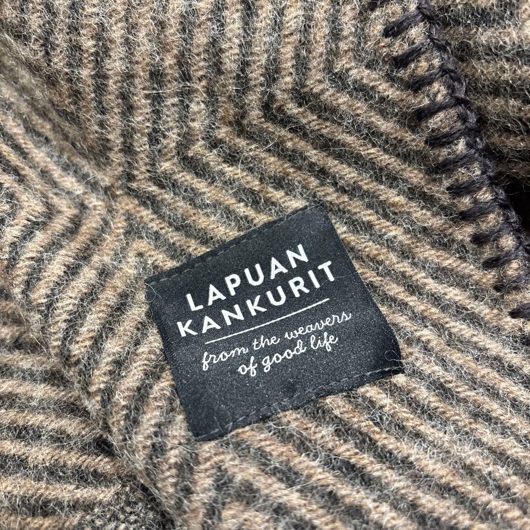 【新品】　LAPUAN KANKURIT ウールストール ブラウン系 MARIA