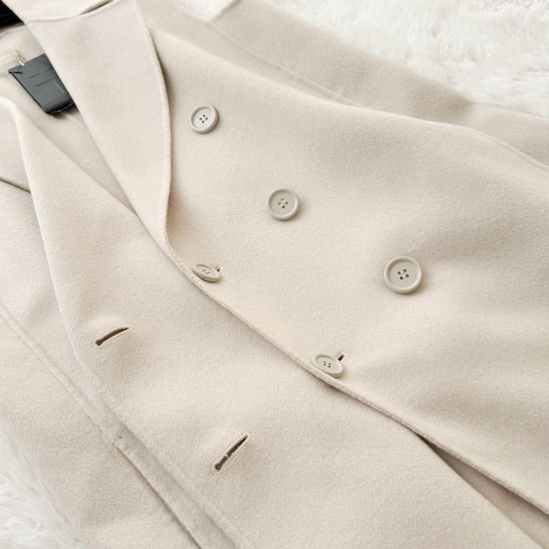 新品 MaxMara クチートアマーノ ヴァージンウールダブルフェイスジレ 42