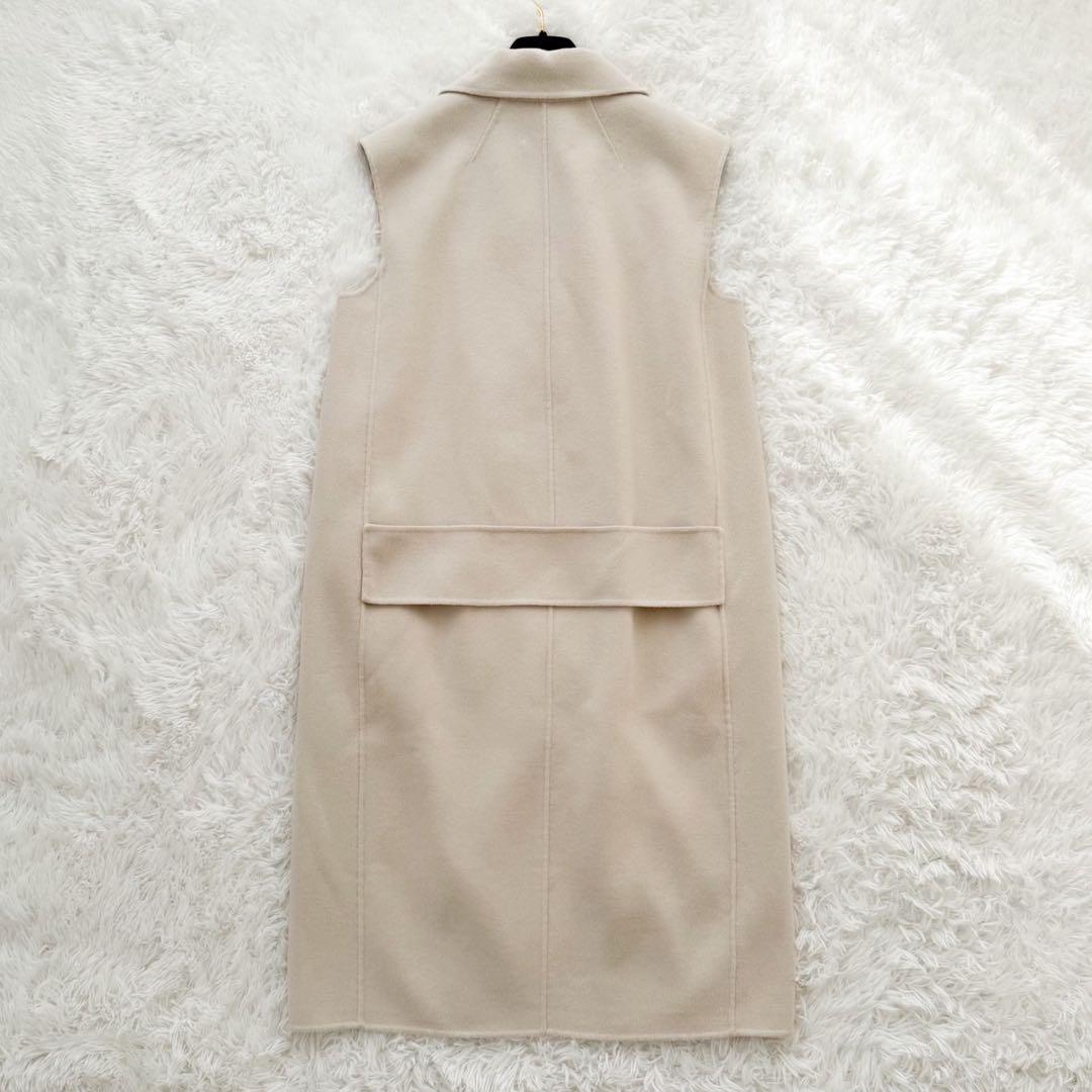 新品 MaxMara クチートアマーノ ヴァージンウールダブルフェイスジレ 42