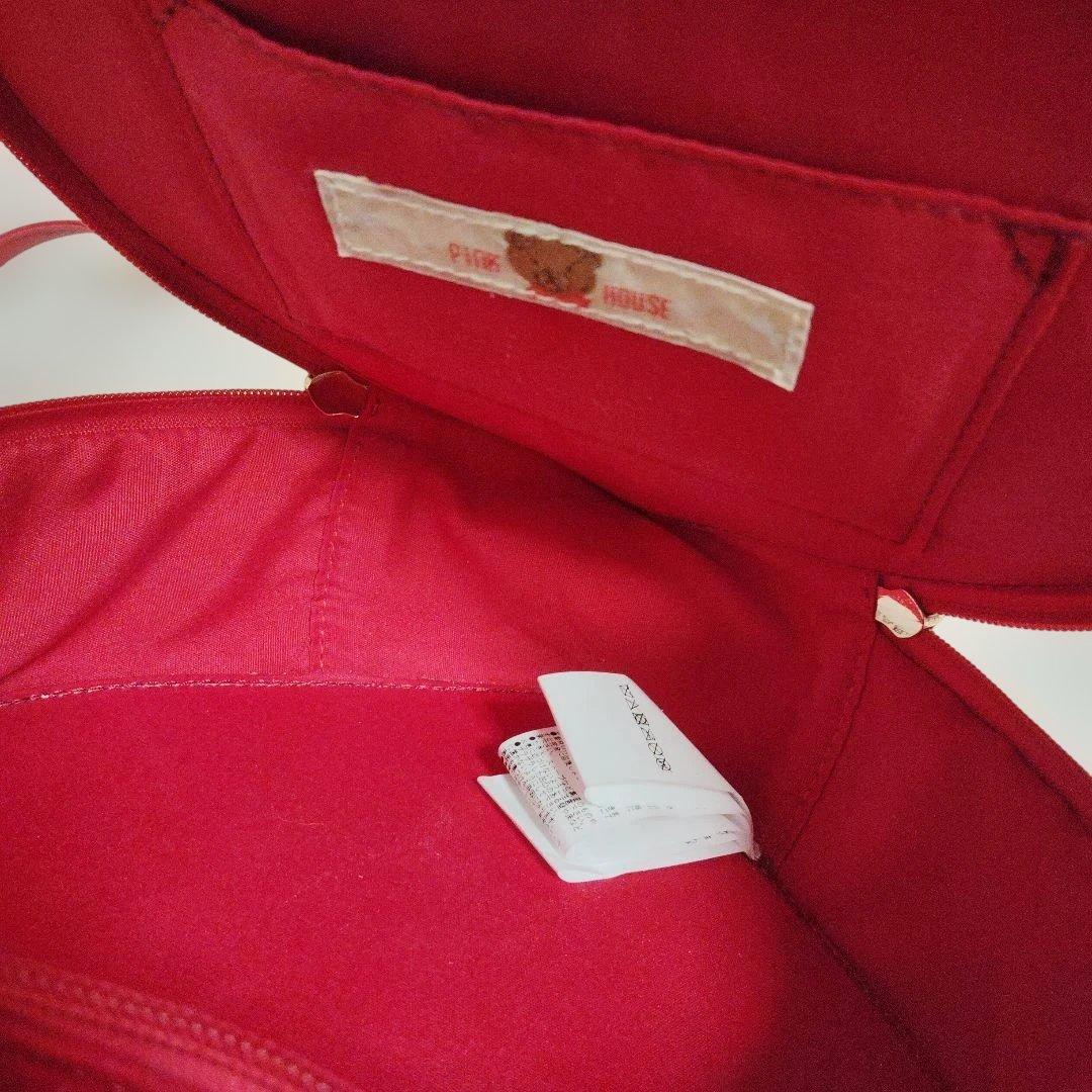 ハート型ベロアバッグ　ピンクハウス　ピンク＆レッド　2点セット