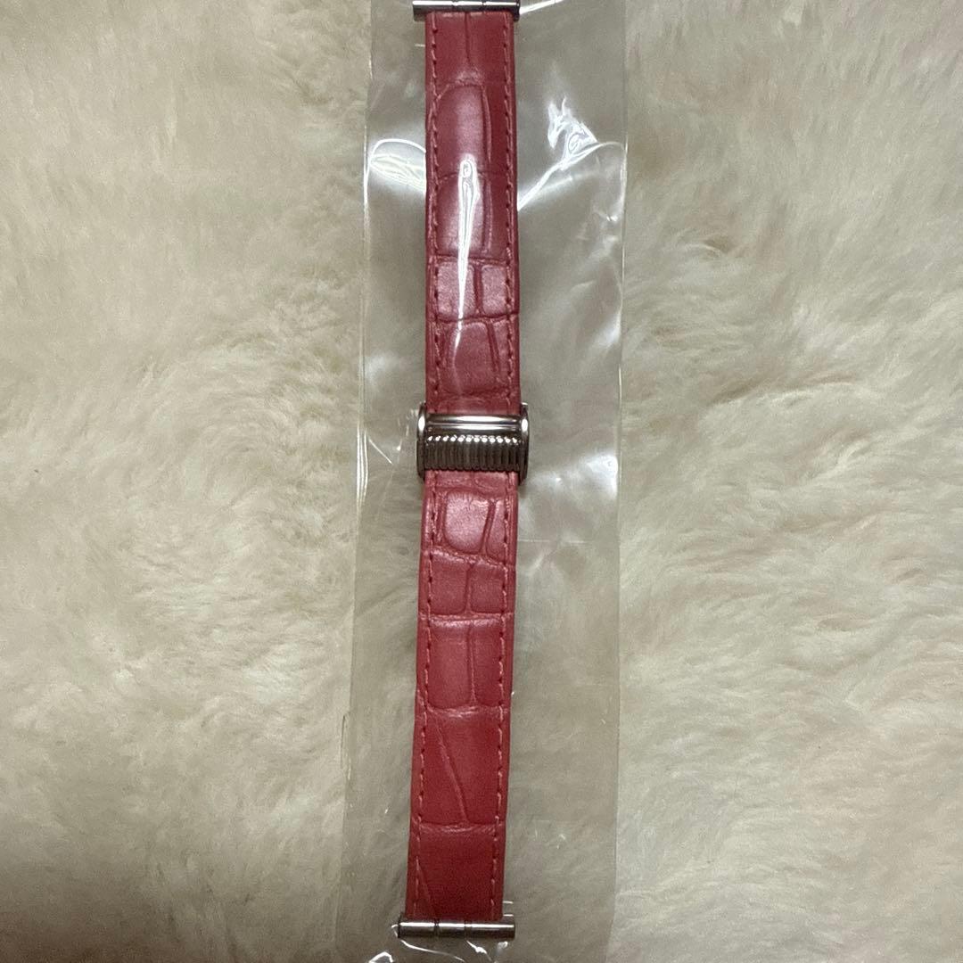 ブシュロン　リフレ　ピンクレザーベルト クロコダイル